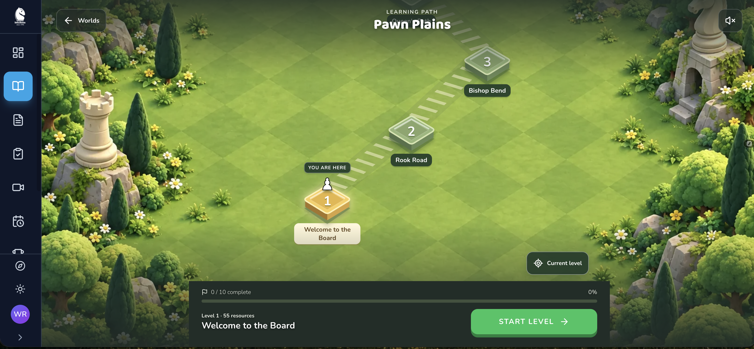 Chessverse guided Pawn Plains learning path